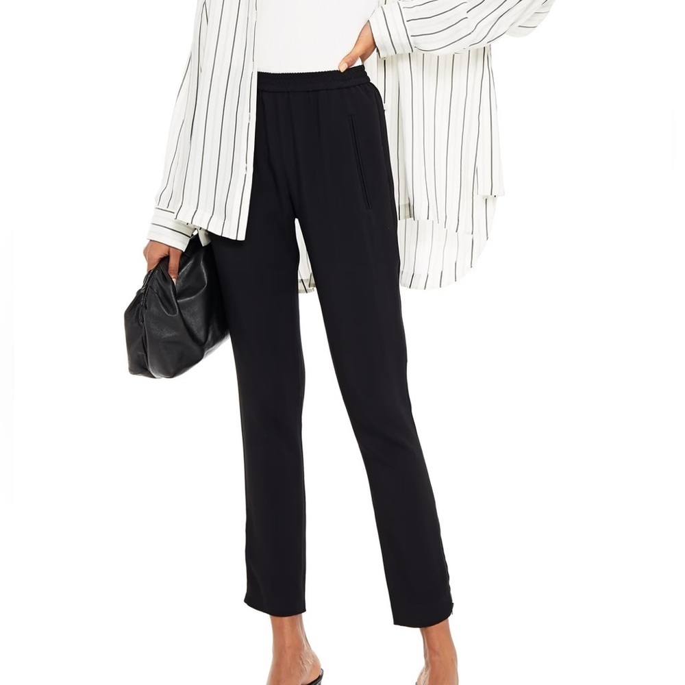 Stella McCartney Black Straight Leg Pants Size IT 40 Tailored Pull-On